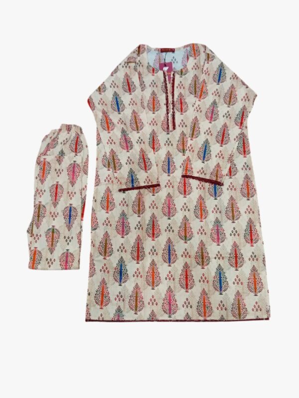 Ivory Printed Lawn