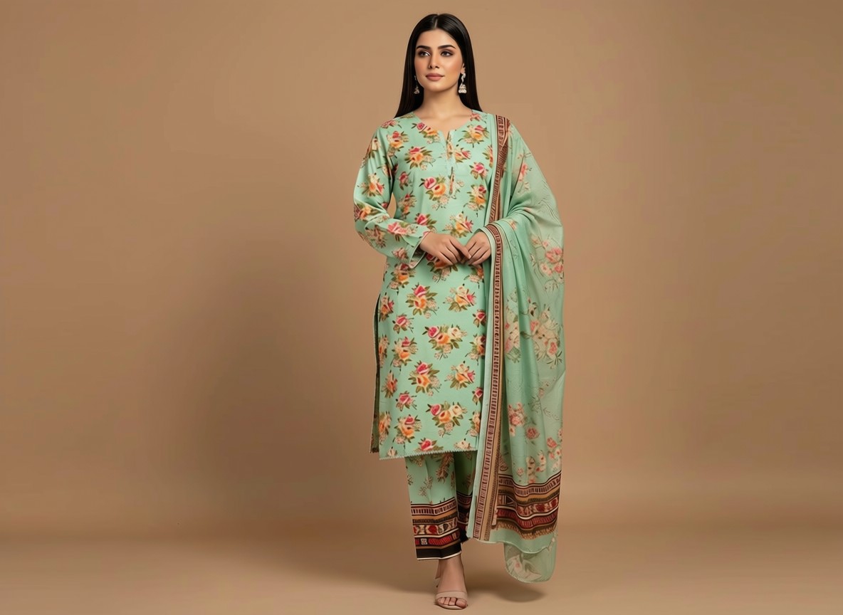 Three Piece Printed