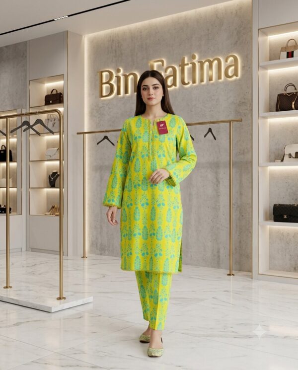 Lemon Zest Lawn Suit (Yellow Floral)