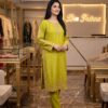 Lime Green Embroidery – Three Piece