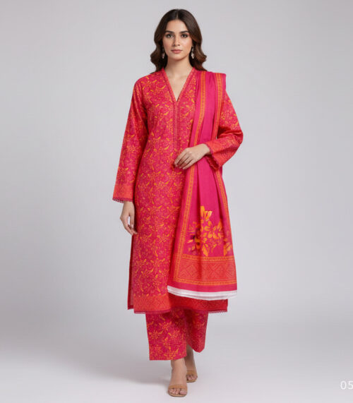 PINK & ORANGE PRINT SUIT