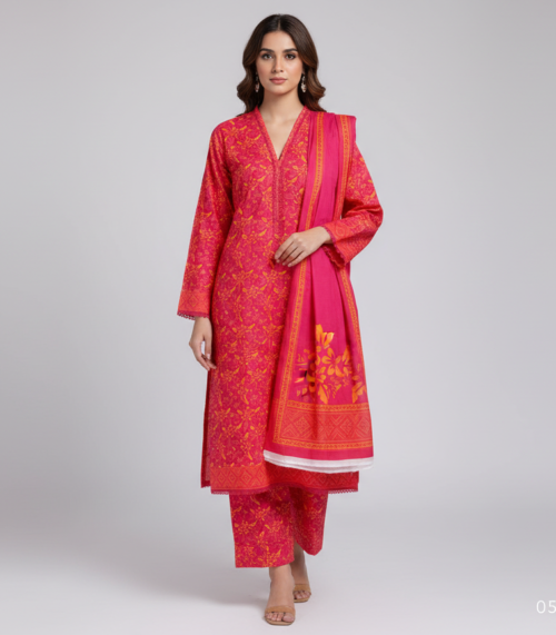 PINK & ORANGE PRINT SUIT
