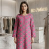 Printed 2-Piece Lawn Suit Grey & Pink