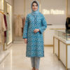 Sky Blue Aqua Blue (Sky blue with white floral print)